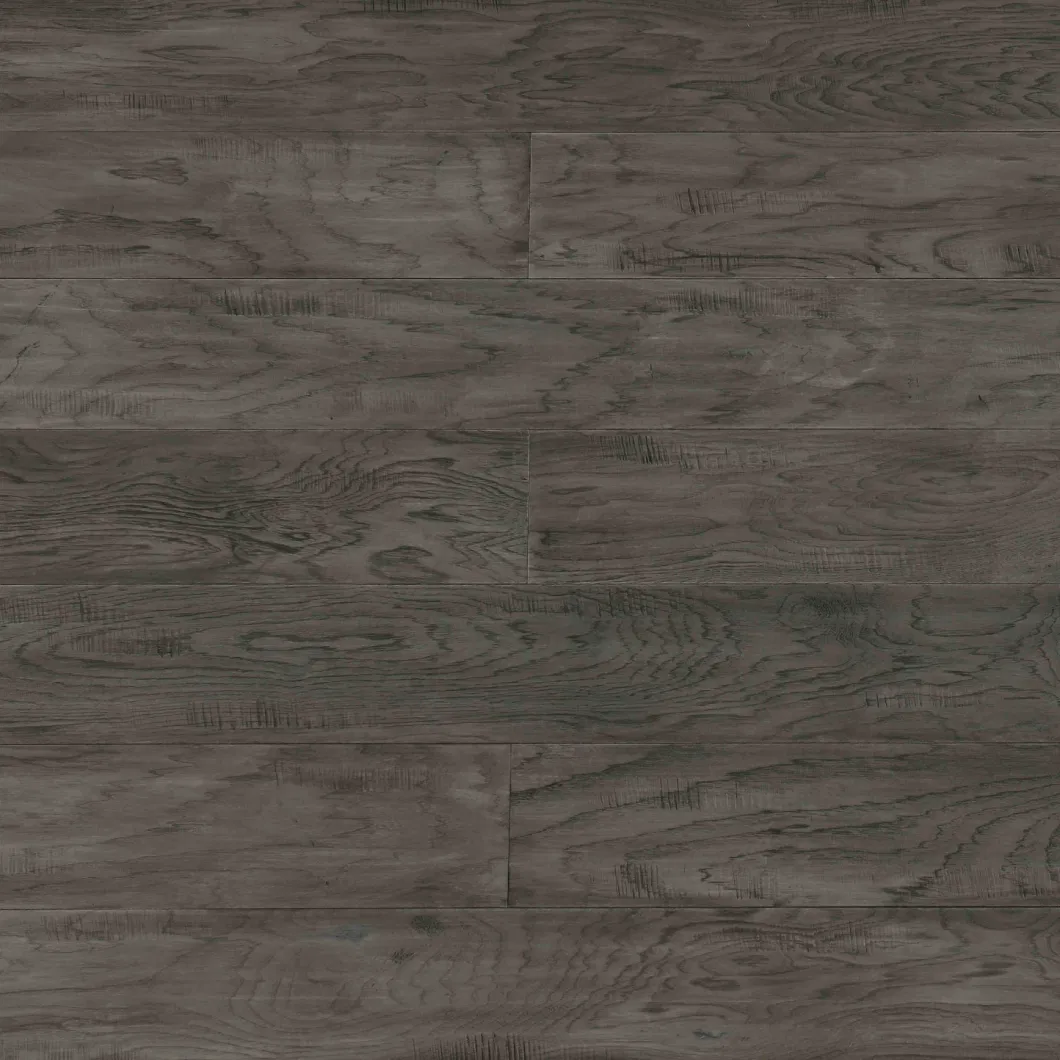 Grey Color with Glazed Finish Hickory Timber Engineered Hardwood Flooring