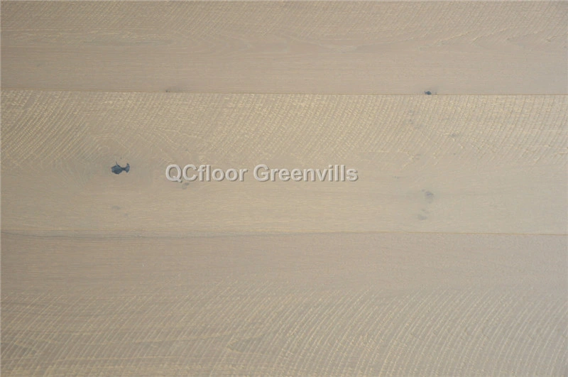 Round Saw Design Smoked Engineered Wood Floor Solid Hardwood Parquet Flooring