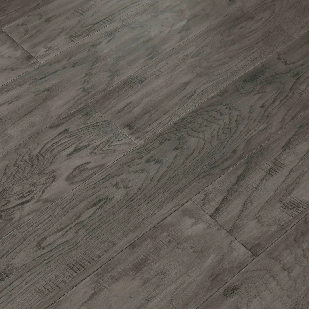 Grey Color with Glazed Finish Hickory Timber Engineered Hardwood Flooring