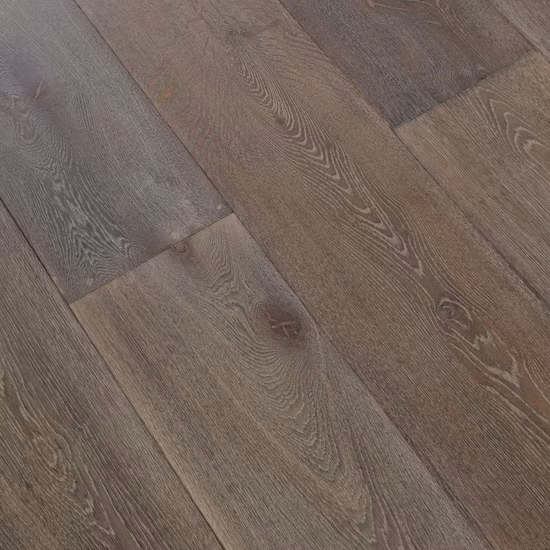 Smoked Grey European Oak Engineered Parquet Wood Flooring
